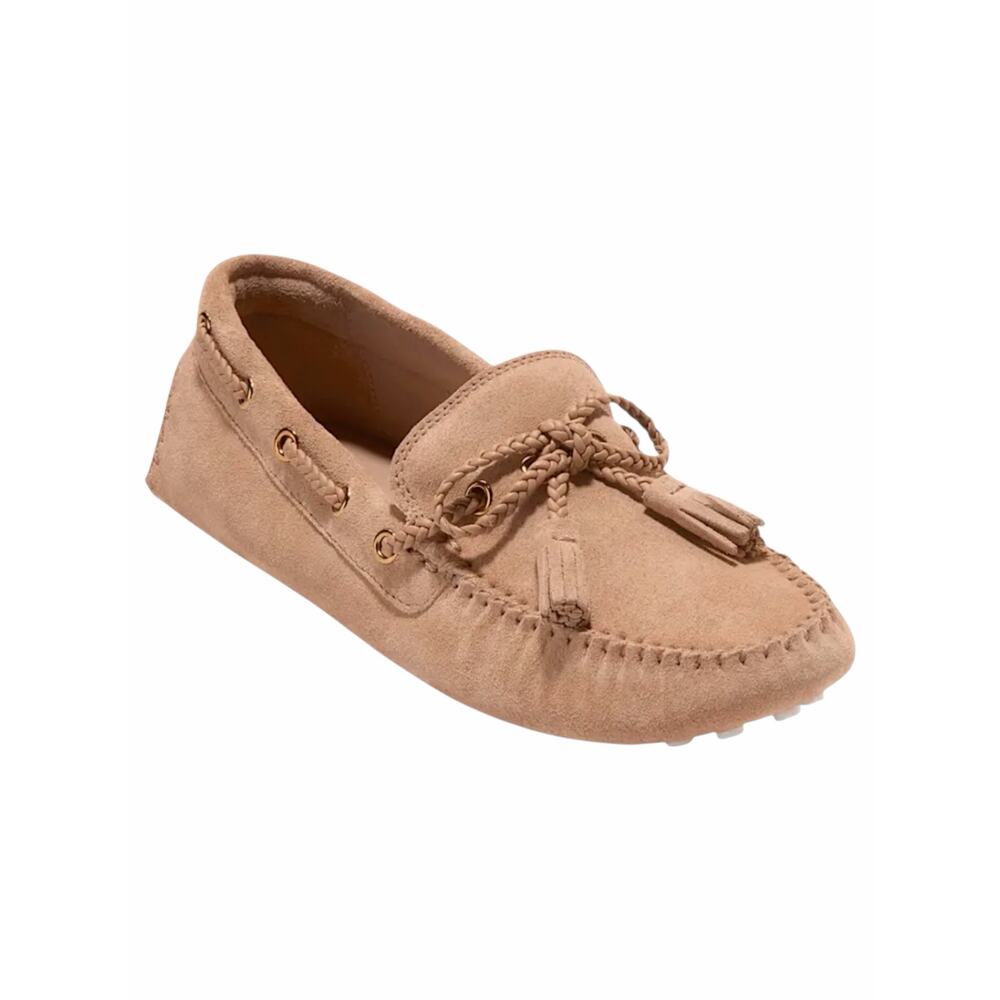 Cole Haan Gissella Suede Tassel Driving Loafer Tuscan Sand Tan Size 7B - Picture 3 of 12